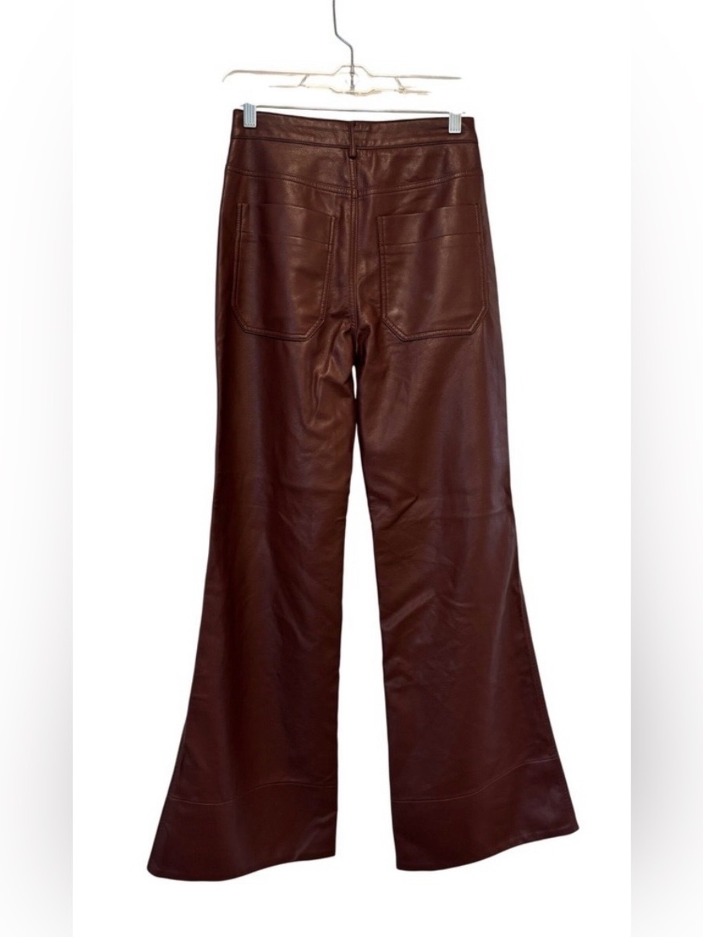 Pilco The Rylan Faux-Leather High-Rise Flare Pants / Size 26 / NWT /Retails $148 - Picture 4 of 8